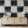 papier peint deco! industrial effetto scacchi