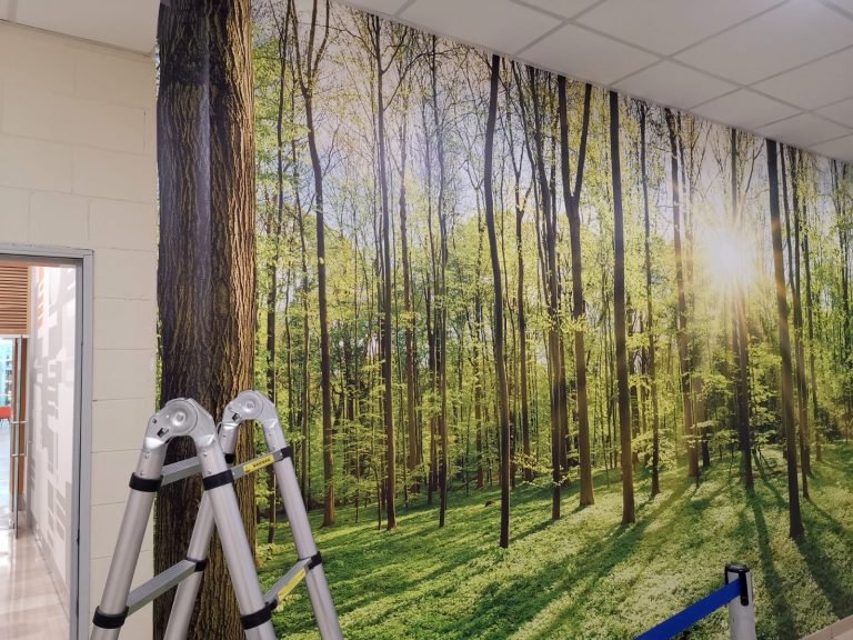 Papier peint pour galerie commerciale