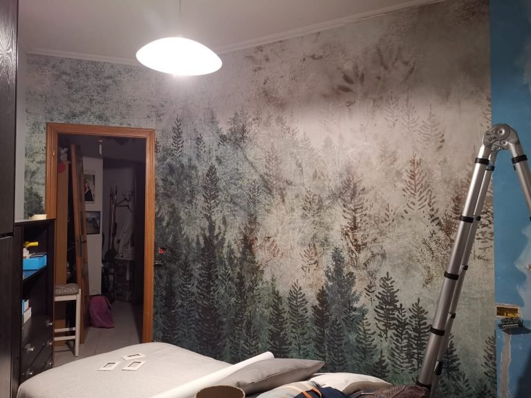 Papier peint fond de forêt
